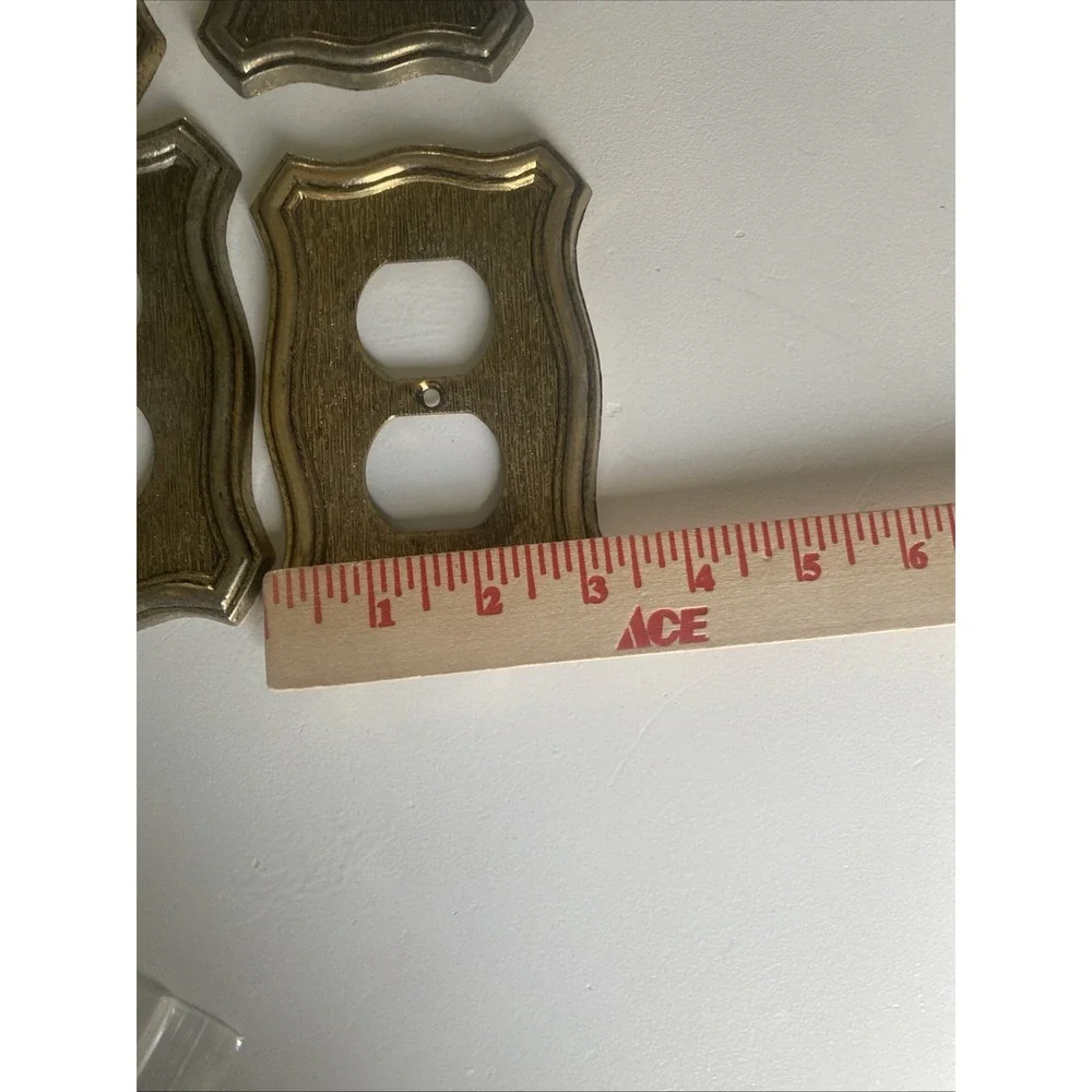 Lot of 5 Vintage 1968 American Tack & Hardware Metal Outlet Covers
